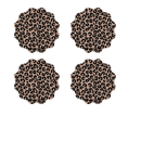 Swirl Coaster Sublimation Print - Puff Leopard