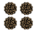 Swirl Coaster Sublimation Print - Glitter leopard