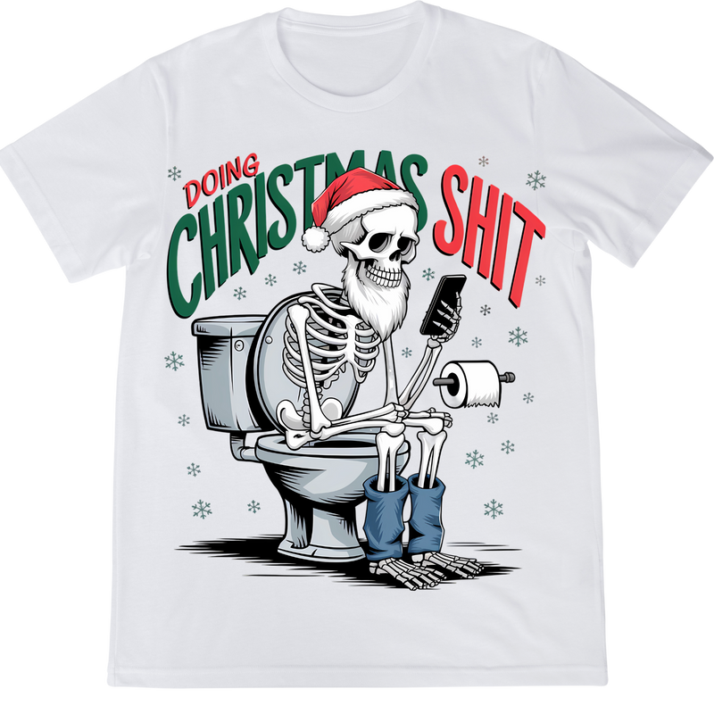 DTF Transfer Sheet - Skeleton Christmas