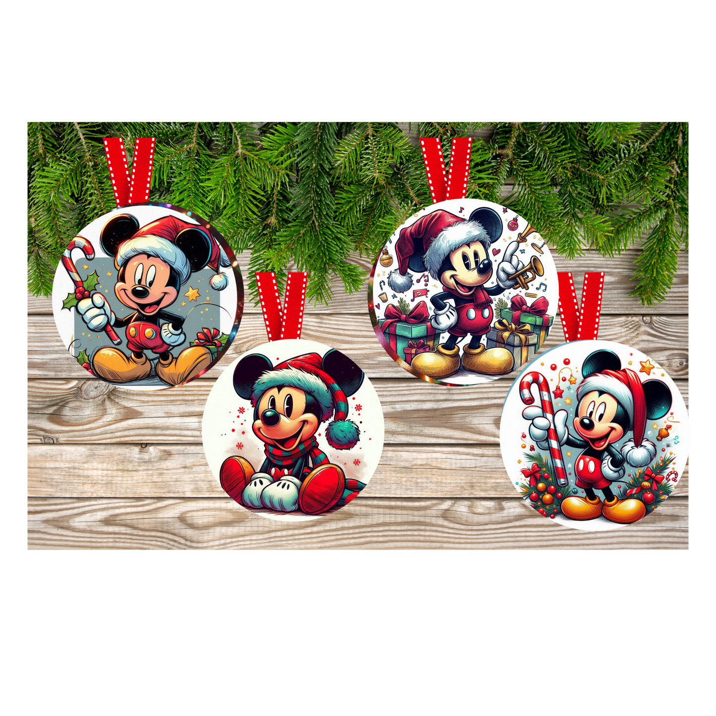 Mouse #2 Christmas Hanging Ornament Sublimation Prints