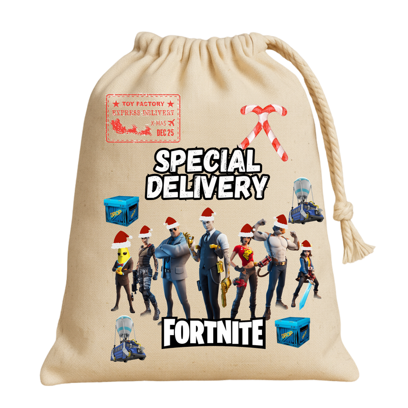 Santa Sack DTF Print - Gaming