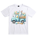 DTF Transfer Sheet - Easter Truck Blue