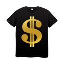 DTF Transfer Sheet - Gold Dollar Sign