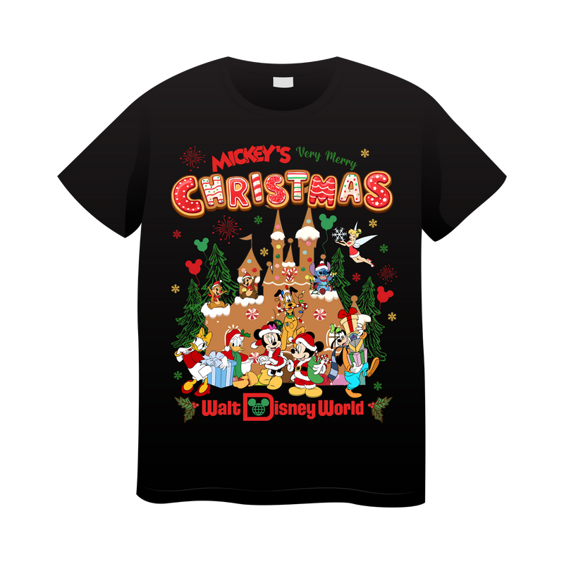 DTF Transfer Sheet - Mouse Christmas