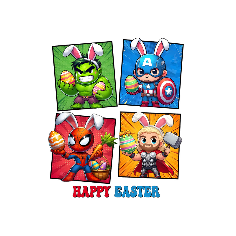 DTF Transfer Sheet - Easter Hero's