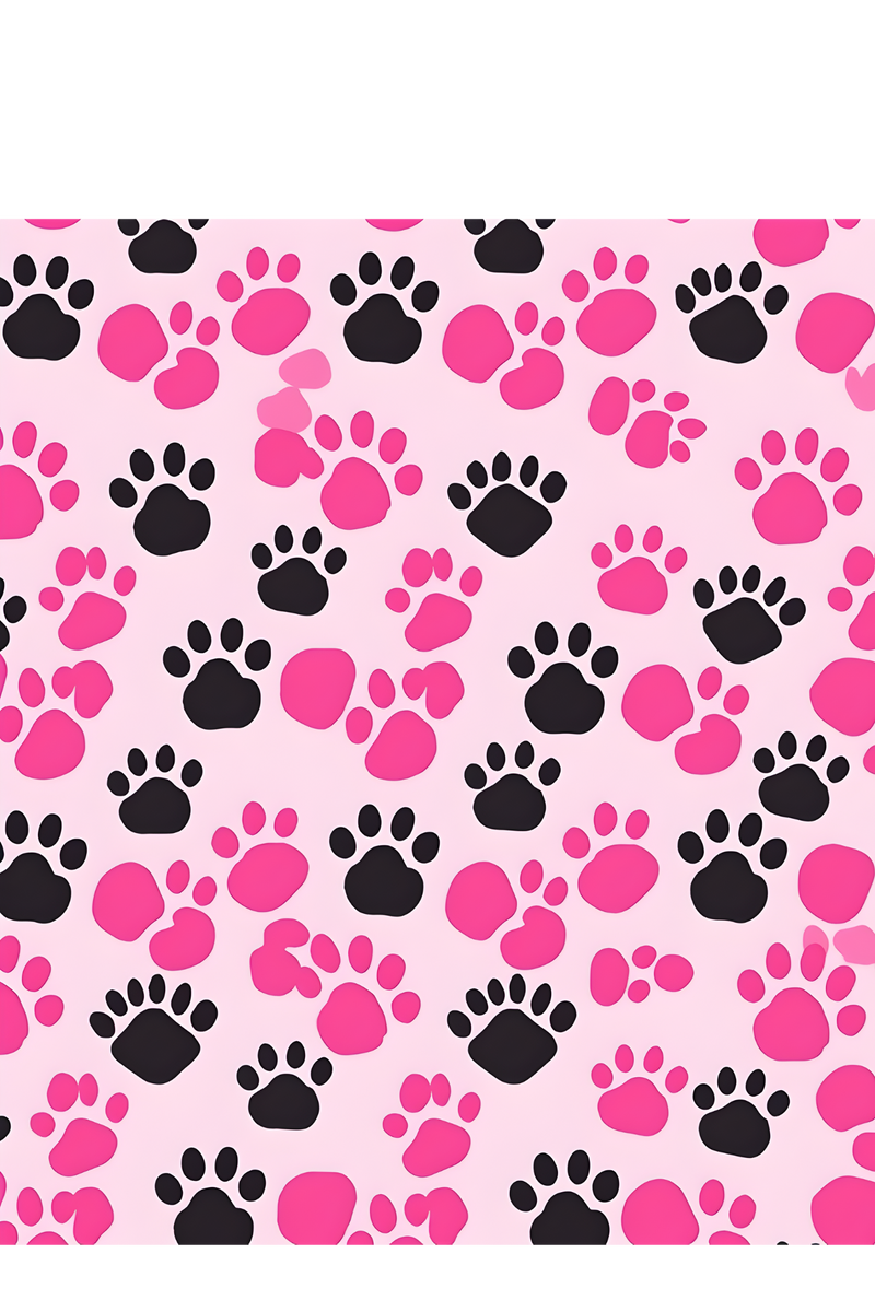 A4 Printed Sublimation Sheets- Paw Prints