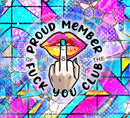 Fuck You Club Printed Sublimation Paper for 20oz  Skinny Tumblers
