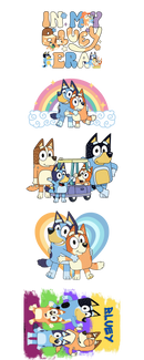 DTF Transfer Sheet - Blue Dog Gang Sheet