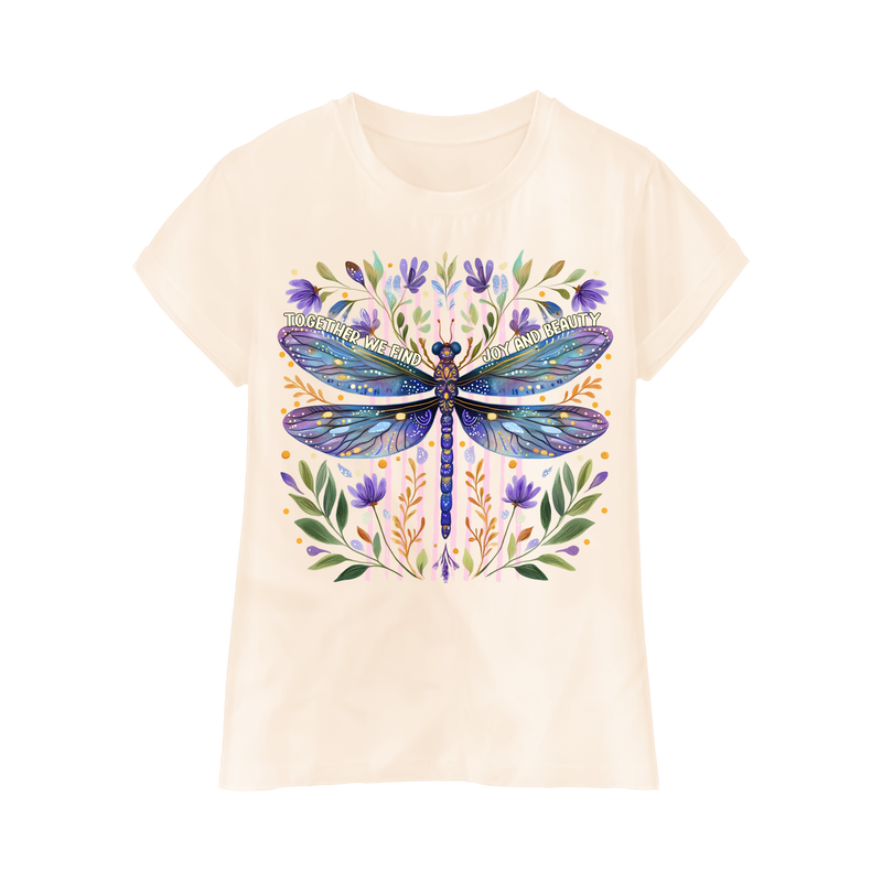 DTF Transfer Sheet - Floral Dragonfly