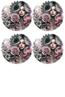 Stronger than you think Round Coaster Sublimation Prints 4 Per Sheet