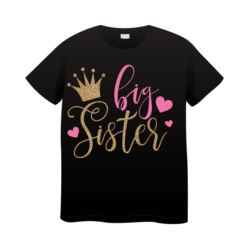 DTF Transfer Sheet - Big Sister Crown
