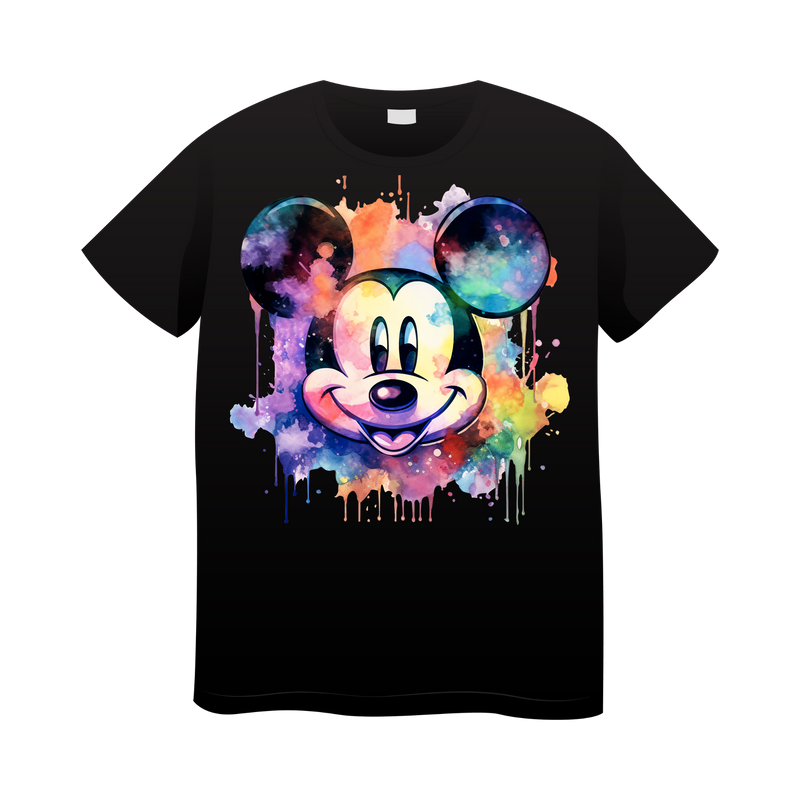 DTF Transfer Sheet - Colorful Mouse Head