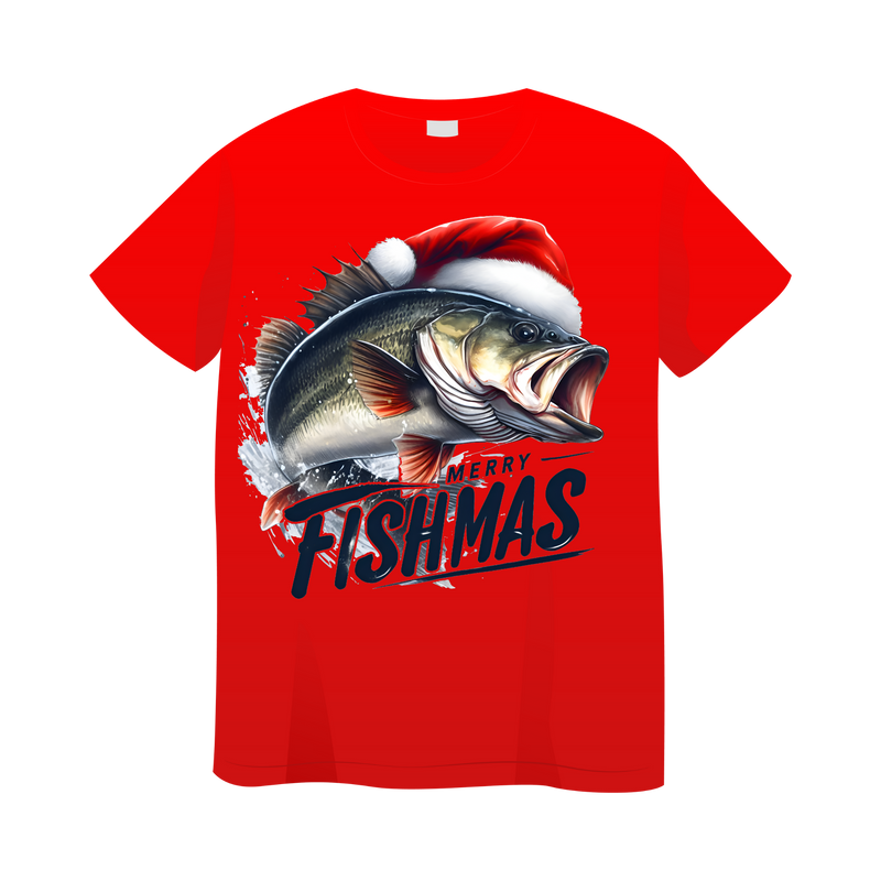 DTF Transfer Sheet - Merry Fishmas