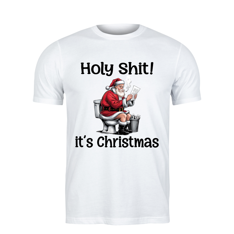 18+ DTF Print - Holy Shit It's Christmas