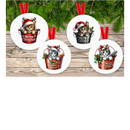 Meowy Christmas Hanging Ornament Sublimation Prints