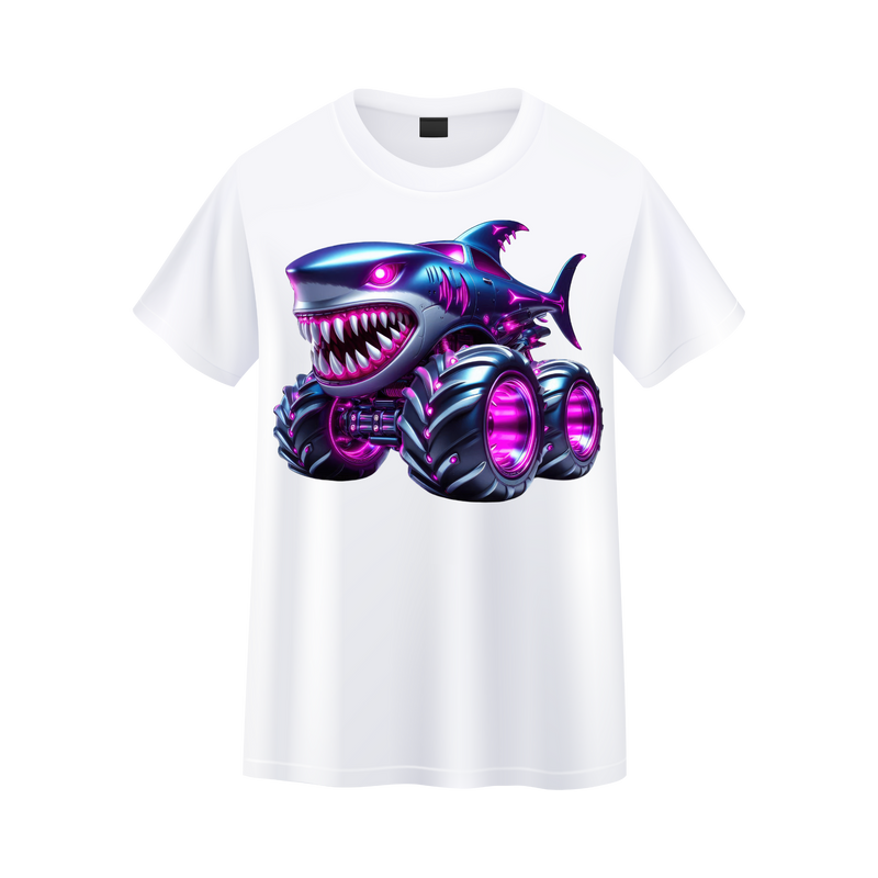 DTF Transfer Sheet - Shark Truck