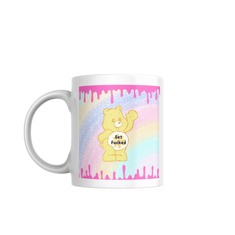 Naughty Care Bear Printed Sublimation Paper for 11oz mug.