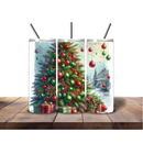 Printed Sublimation Paper 20oz Tumbler - Christmas Tree