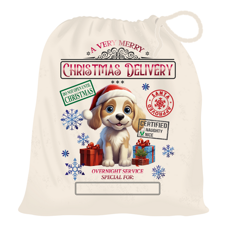 DTF Transfer Sheet - Santa Sack Print