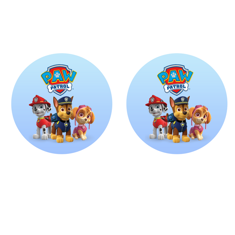 5cm Round Keyring Print - Dogs