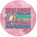 Sublimation Mug Print with Round Coaster Print - Glitter Rainbows