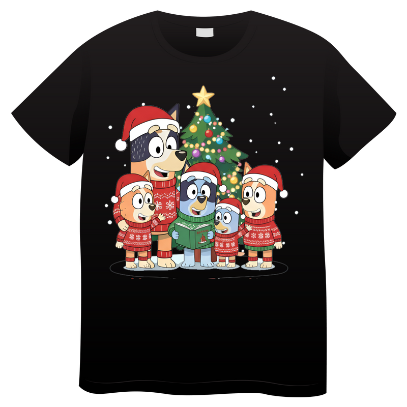 DTF Transfer Sheet - Merry Christmas Dogs