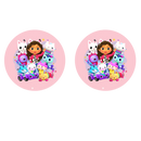5cm Round Keyring Print - Dolls