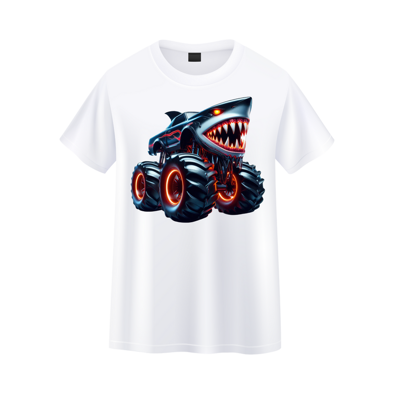 DTF Transfer Sheet - Shark Truck