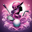 Pink Golf 20oz Skinny Tumbler Printed Paper