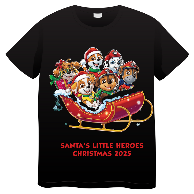 DTF Transfer Sheet - Santa's Little Heroes