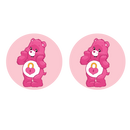 5cm Round Keyring Print -Care Bear