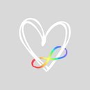 DTF Transfer Sheet - Infinity Heart (Transparent Background)