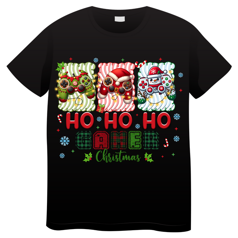 DTF Transfer Sheet - Gaming Christmas