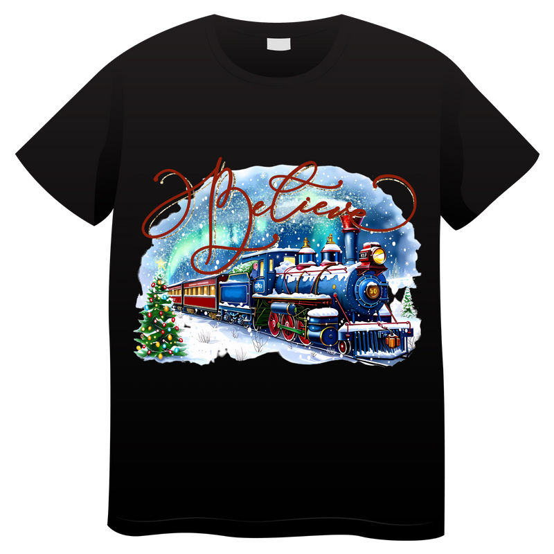 DTF Transfer Sheet - Christmas Train