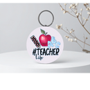 5cm Round Keyring Print - Teacher