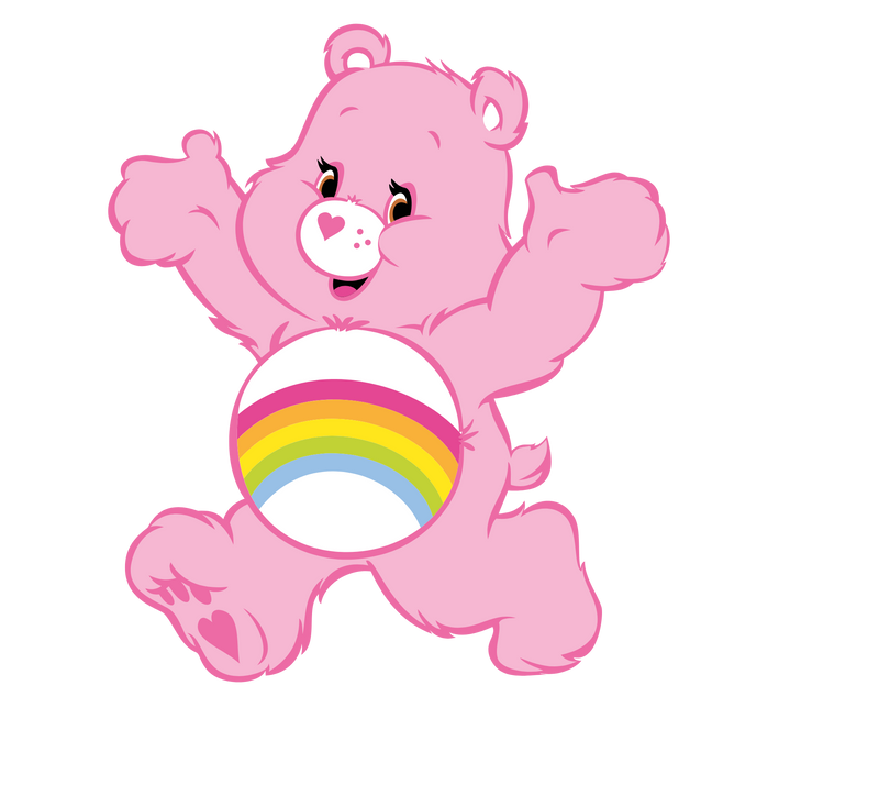 DTF Transfer Sheet - Rainbow Care Bear