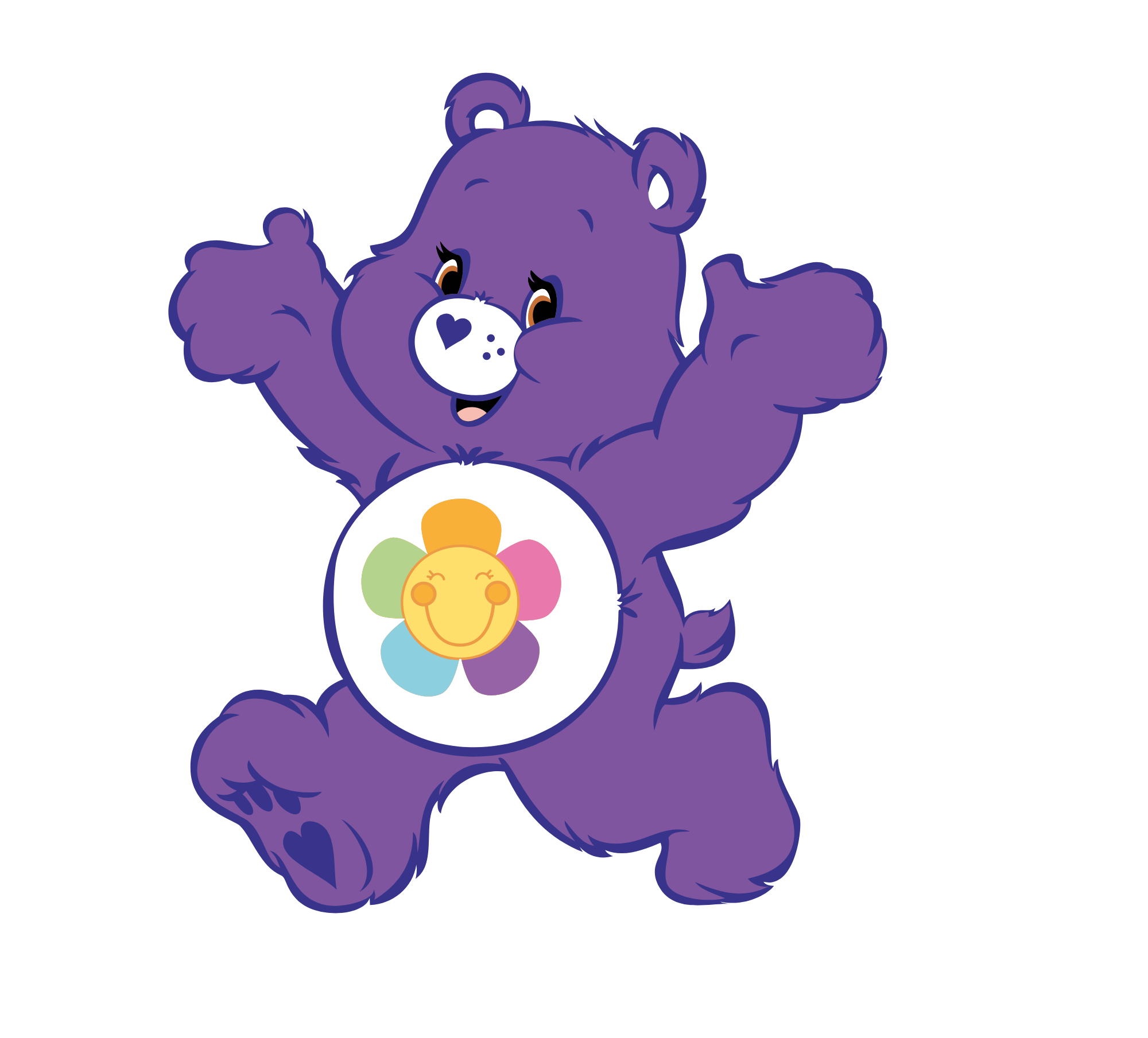 DTF Transfer Sheet - Flower Care Bear