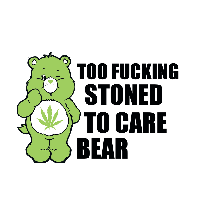 DTF Transfer Sheet - Green Don't Care Bear