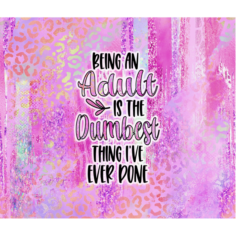 Dumbest Thing 20oz Skinny Tumbler Printed Paper