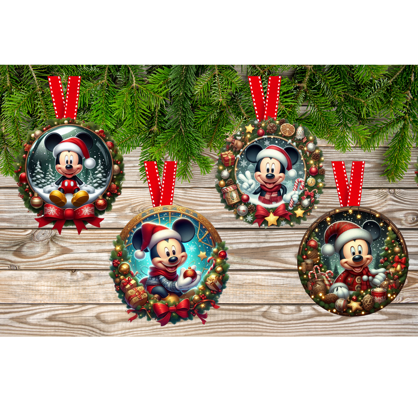 Mouse #1 Christmas Hanging Ornament Sublimation Prints