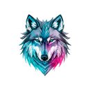 DTF Transfer Sheet - Wolf Head