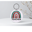 5cm Round Keyring Print - Teacher