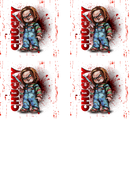 Chucky - Sublimation Coaster Prints 4 Per Pkt 4"x4"