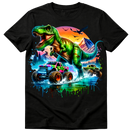 DTF Transfer Sheet - Dino Big Trucks