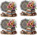 Mandala Books - Sublimation Coaster Prints 4 Per Pkt 4"x4"
