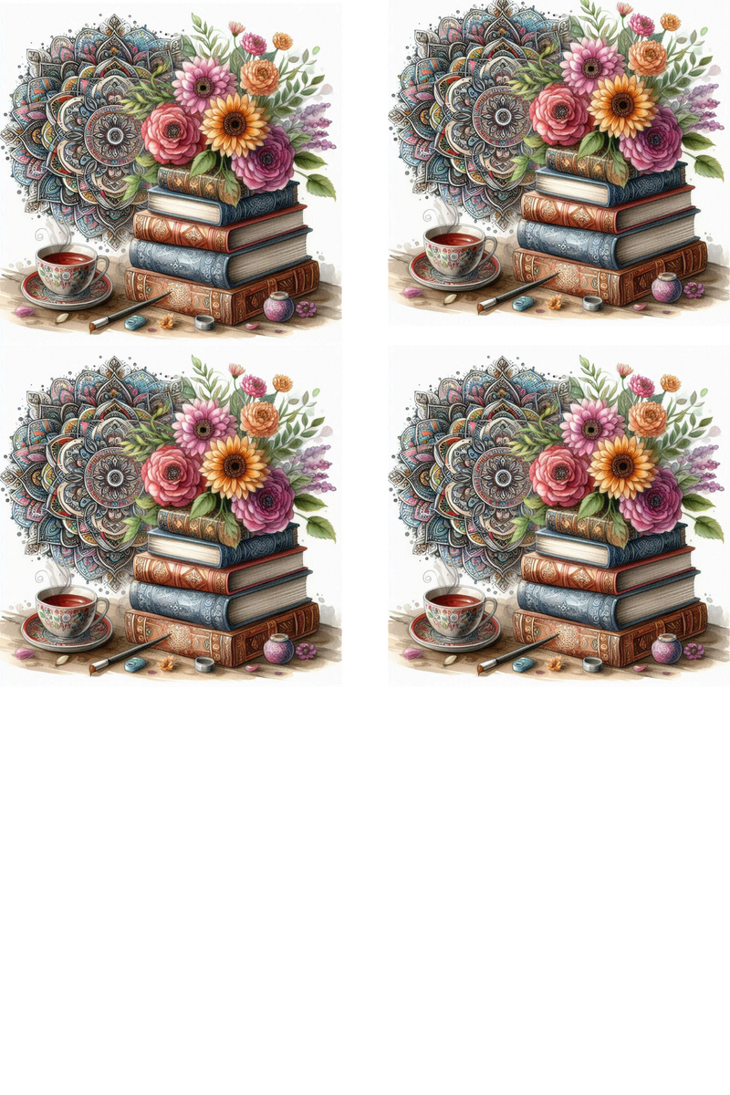 Mandala Books - Sublimation Coaster Prints 4 Per Pkt 4"x4"