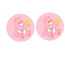 5cm Round Keyring Print - Naughty Care Bear