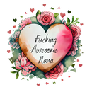 Floral Nana printed Sublimation Paper for 11oz mug