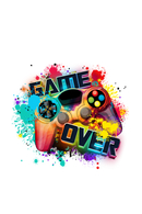 DTF Transfer Sheet - Game Over