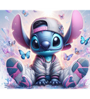 Blue Alien Dude 20oz Skinny Tumbler Printed Paper